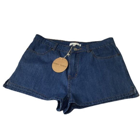 Honey Punch Embroidered Flame Pocket Shorts NWT Sz M - Picture 3 of 11